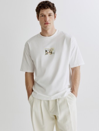 футболка oversize fit с принтом фотография