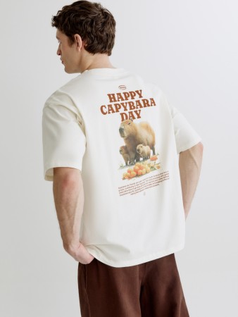 футболка oversize fit с принтом фотография