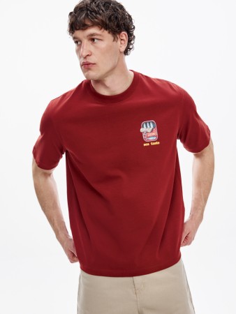 футболка прямого кроя с принтом - мужская одежда, обувь и аксессуары sela 