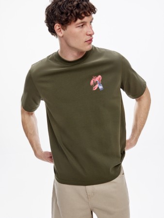 футболка прямого кроя с принтом - мужская одежда, обувь и аксессуары sela 