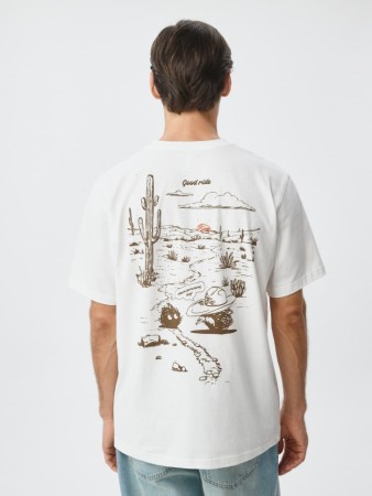 футболка regular fit с принтом - футболки прямые 