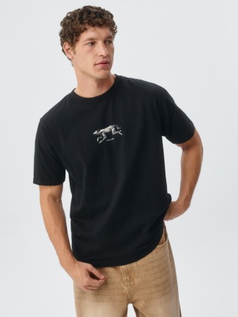 футболка regular fit с принтом - мужская одежда с коротким рукавом 