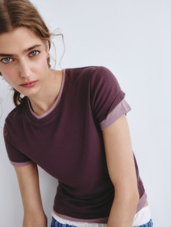 футболка с имитацией двуслойности из линейки  young фотография