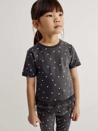 футболка с кружевными оборками для девочек - футболки и поло sela 