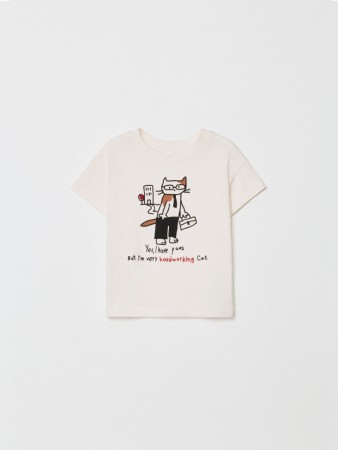 футболка с принтом для девочек - детская одежда, обувь и аксессуары для всех возрастов с круглым вырезом 