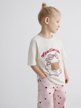 футболка с принтом для девочек фотография