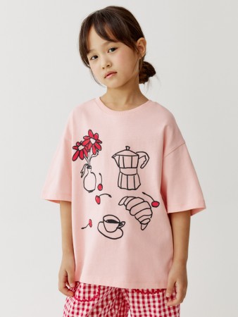 футболка с принтом для девочек - детская одежда sela 