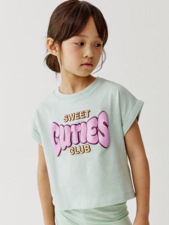 футболка с принтом для девочек - детская одежда sela 