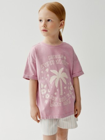 футболка с принтом для девочек - детская одежда sela 
