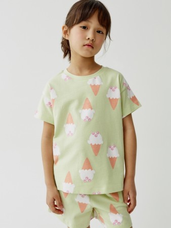 футболка с принтом для девочек - детская одежда sela 