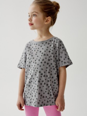 футболка с принтом для девочек - детская одежда российская 