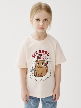 футболка с принтом для девочек - детская одежда для детей 