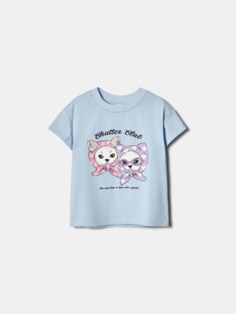 футболка с принтом для девочек - детские футболки повседневные 