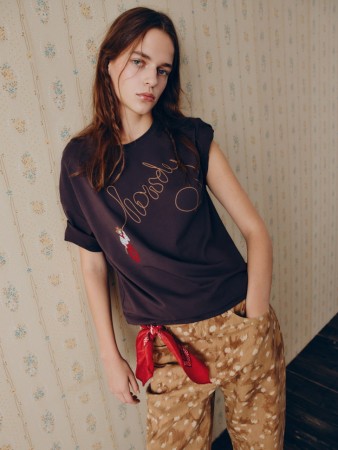 футболка с принтом и вышивкой из линейки  young - детская одежда, обувь и аксессуары для всех возрастов с вышивкой 