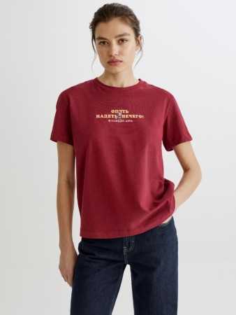 футболка с принтом и вышивкой  x союзмультфильм фотография