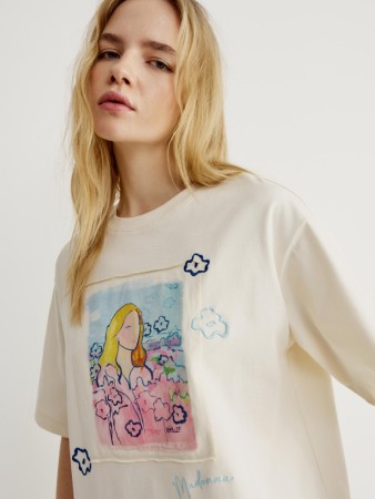 футболка с принтом из коллекции art people с адель левитовой - женские футболки российские 