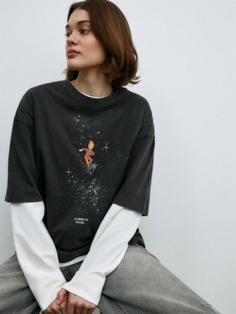 футболка с принтом sela x союзмультфильм - женская одежда короткая 