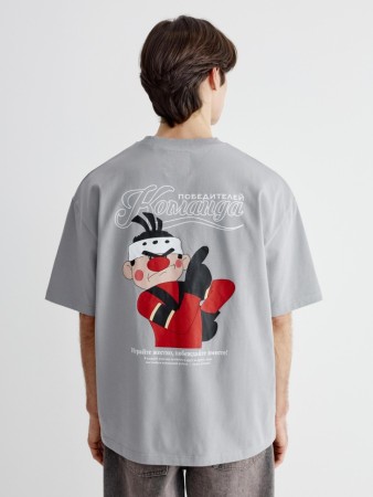 футболка с принтом  x союзмультфильм - мужские футболки трикотажные 