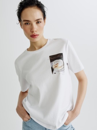 футболка с принтом фотография