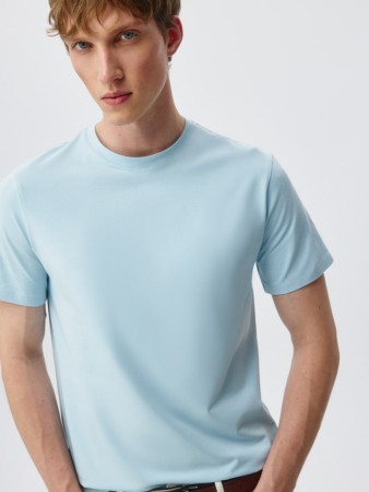 футболка slim fit базовая - мужские футболки хлопковые 