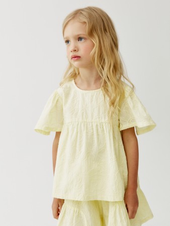 хлопковая блузка с вышивкой для девочек - детские блузы и рубашки для девочек 