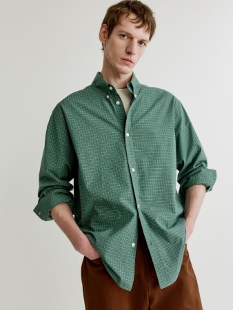 хлопковая рубашка в клетку - мужские рубашки в клетку 