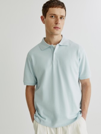 хлопковое поло прямого кроя - мужская одежда, обувь и аксессуары sela 