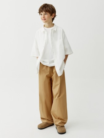 хлопковые брюки на резинке для мальчиков - детская одежда эластичная 