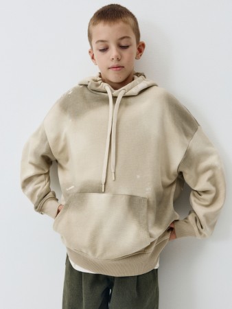 худи оверсайз с эффектом спрея для детей - детская одежда, обувь и аксессуары для всех возрастов из футера 