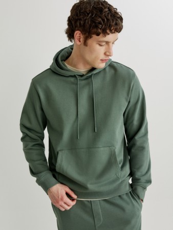 худи прямого кроя из футера фотография