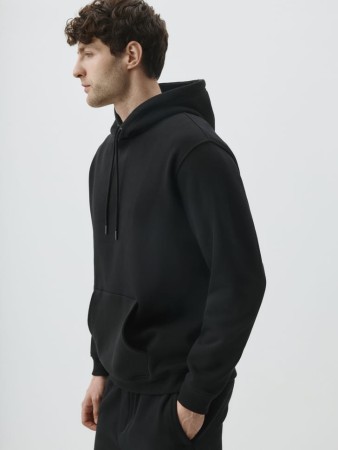 худи regular fit из футера с начесом - худи свободные 