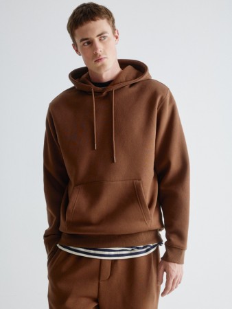 худи regular fit из футера - толстовки и олимпийки из футера 