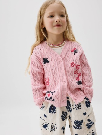 кардиган для девочек из коллекции art people с дашей север - детская одежда российская 