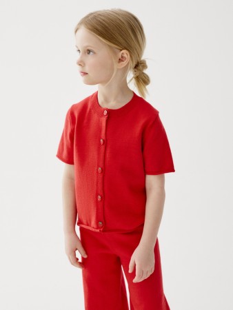 кардиган с короткими рукавами для девочек фотография