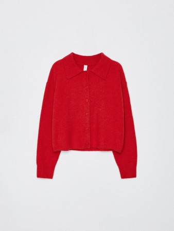 кардиган с воротником для девочек - детская одежда для детей 