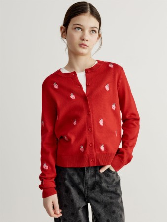 кардиган с вышивкой для девочек фотография