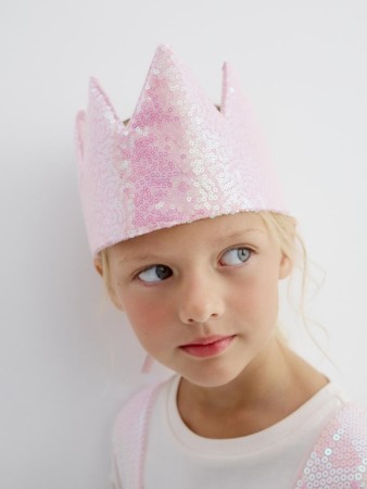 карнавальная корона с пайетками для девочек - детская одежда, обувь и аксессуары на завязках 