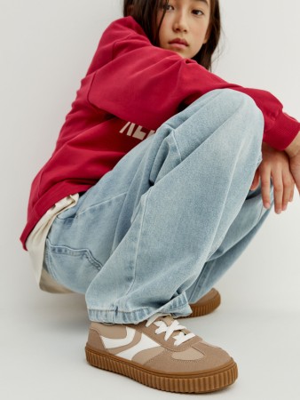 кеды из экокожи для девочек - детская одежда, обувь и аксессуары для всех возрастов для девочек 