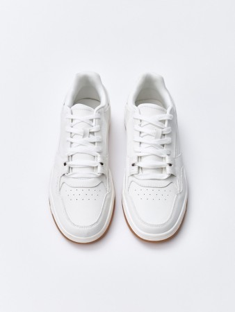 кеды из натуральной кожи - мужская обувь