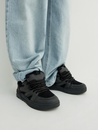 кеды с толстыми шнурками для мальчиков из коллекции  archive - детская одежда, обувь и аксессуары