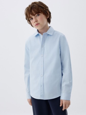 классическая рубашка из твила для мальчиков - детские рубашки дешевые 