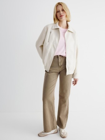 классические прямые джинсы со средней посадкой - женские джинсы sela 