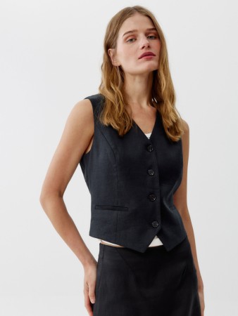 классический жилет из льна премиум качества фотография