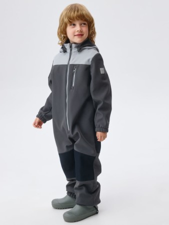 комбинезон из softshell на флисе для мальчиков - детские комбинезоны прямые 