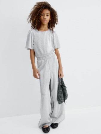 комбинезон с эффектом металлик для девочек - детская одежда металлик 