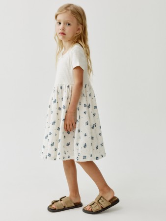 комбинированное платье для девочек фотография