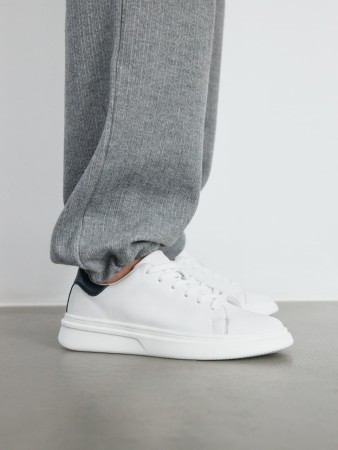 комбинированные кеды из натуральной кожи - кеды