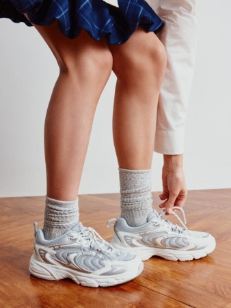 комбинированные кроссовки для девочек - детская одежда, обувь и аксессуары для всех возрастов на шнурках 