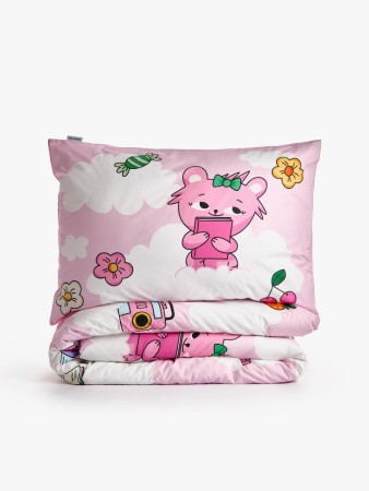 комплект детского постельного белья без простыни 1,5 спальный 140х200 см фотография