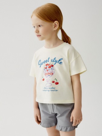 комплект из футболки и шорт для девочек - детская одежда российская 